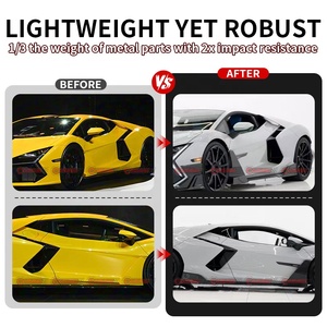 Jupes latérales pour Lamborghini Revuelto style MSY en fibre de carbone sèche, accessoires automobiles - Product Image 2
