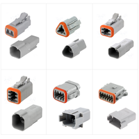 Conector automotriz Amphenol original de 2 pines y AW2P de 2 pines Receptáculo de la serie AT de 2 pines, 100% nuevo y original