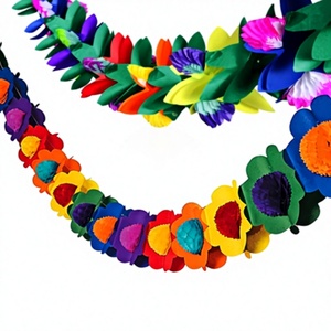 Chaîne de papier crépon murale pour anniversaire, mariage, fête mexicaine, safari, remise de diplôme, articles de décoration pour événements, fournitures de fête pour enfants - Product Image 2
