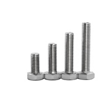 Baut Hexagon Baja Karbon DIN933 Grade 4.8 M*120 Ulir Penuh untuk Konstruksi