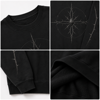 Felpa da Uomo in Stile Americano alla Moda, Girocollo in Poliestere ed Elastico, Personalizzabile con Grafiche su Ordinazione