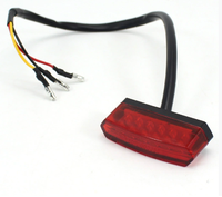12V moto LED frein arrière feux arrière feux d'arrêt LED moteur feu arrière plaque d'immatriculation feux accessoires lampe décorative