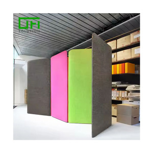 Floor <strong>Fabric</strong> Wrap Fast Folding Screen 100% Polyester Acoustic Office <strong>Partition</strong>