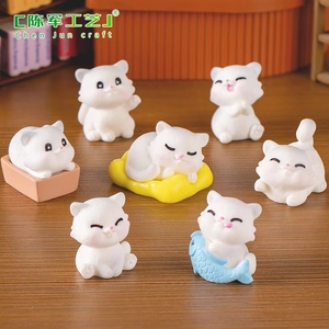 Figurines d'animaux mignons et ludiques Weij Landscape, ensembles de boîtes mystères, accessoires, petits ornements pour voiture et bureau - Product Image 1