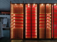 Armoire à vin à température constante en acier inoxydable personnalisée en usine pour l'affichage des boissons à base de vin d'alcool pour la cave à vin de villa