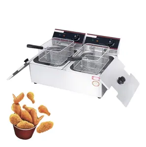 High Quality Electric Deep fryer Commercial EF-6L Double Cylinder Deep fryer electric Deep fryer Machine