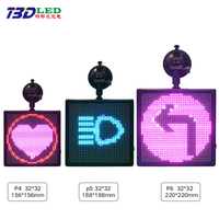 P4 32*32 RGB WiFi APP Control Emoticon LED Car Sign Programmable LED Billboard Car Rear Window Digital Display Car Led Display
