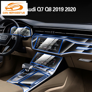 Untuk Audi Q7 Q8 2019 2020 Konsol Tengah Interior Mobil Transparan TPU Film Pelindung Anti Gores Perbaikan Aksesori Film Reparasi - Product Image 2