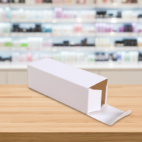 Boîte en carton blanc recyclable personnalisée avec impression mate, estampage à chaud quadricolore et UV pour emballage cadeau rigide de luxe, bougies, photos
