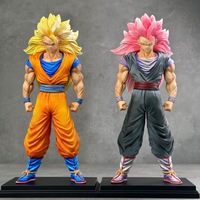 Figura de PVC de Goku Super Saiyan Star Trail Rosa, Anime Japonés, 27 cm, Nuevo Modelo, Juguete de Dibujos Animados