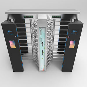 ملعب طباعة شعار مخصص المزدوج حارة QR كود قارئ إدخال كامل ارتفاع الباب الدوار بوابة - Product Image 6