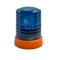 Feux de signalisation rotatifs halogènes avec réflecteur parabolique, design ventilé, 12V/24V, jaune/rouge/bleu, montage sur toit
