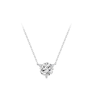 Collier en argent pur S925, style minimaliste, bulle pour visage souriant, diamant unique, collier exquis, luxe haut de gamme, mode perlée - Product Image 3