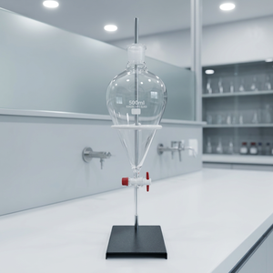 MAYALAB Laboratory Funnel <b>Right</b> <b>Angle</b> <b>Clamp</b> Stand with Adjustable Metal Rod Rectangular Base for 500ml Glassware 1 Year Warranty - Product Image 1