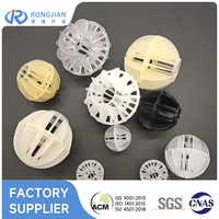 Support de remplissage pour colonnes de compactage : sphères creuses polyédriques en plastique