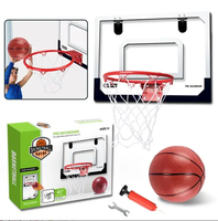 Support de basket-ball en plastique portable à montage mural réglable en hauteur pour adolescents adultes