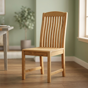 Modern Farmhouse Exterior Villa Outdoor <b>Dining</b> <b>Chairs</b> Durable Solid Teak Wood FLEGT Certified Park Courtyard Beach Events Garden - Product Image 2