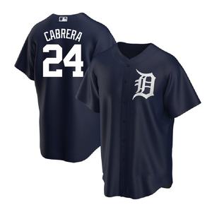 2025 Camisetas de béisbol personalizadas Nuevo estilo Camisas bordadas blancas 24 Miguel <span class=keywords><strong>Cabrera</strong></span> y 28 Javier Baez Conjuntos de camisetas de béisbol cosidas - Product Image 4