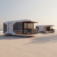 Maison Capsule de Luxe Modulaire Préfabriquée Expédiable Entièrement Préfinie pour Hôtels, Campings, Sites Touristiques et Événements Privés