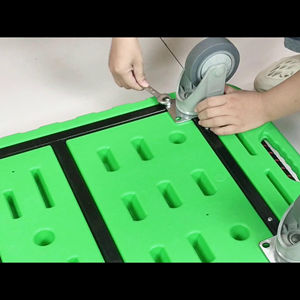 プラットフォームトロリーハンドトラックハンドカートサイレントポータブルハンドプッシュカート - Product Image 3