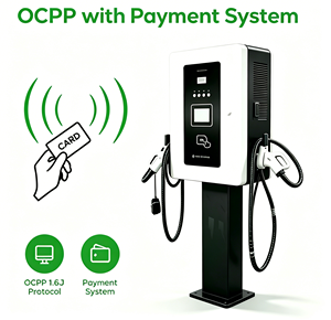 สถานีชาร์จเร็วแบบสองหัวฉีด New Putainen 20kW สำหรับรถจักรยานยนต์สองล้อ มาตรฐานกันน้ำ IP54 สำหรับใช้งานเชิงพาณิชย์ - Product Image 2