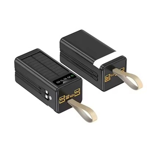 Banco de Energía Solar de Alta Calidad para Exteriores, Cargador Súper Rápido con Doble Cable, Estación de Energía, Luz de Emergencia Potente para Teléfono Móvil - Product Image 5