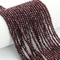 Vente en gros grenat naturel perles taillées à facettes 2mm 3mm 4mm brins de perles à facettes