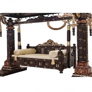 Columpio Oonjal de Madera de Teca de Lujo para el Hogar, Columpio Indio Tallado a Mano para Sala de Estar, Villa e Interiores de Lujo, Fabricante de EE. UU. - Product Image 1