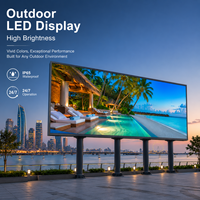 Écran LED couleur plein format pour extérieur HDR10+ IP65 étanche 5000CD haute luminosité Panneau publicitaire numérique pour extérieur