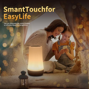 Luz Nocturna LED Recargable de Tamaño Mediano con Control Táctil/Remoto, 5 Colores Cambiantes, Sin Luz Azul, Fabricada en ABS - Product Image 4