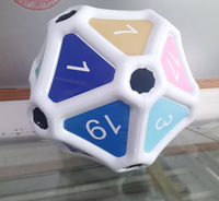 Dés gonflables arc-en-ciel D20 personnalisés de haute qualité pour jeux de société pour adultes, dés cadeaux