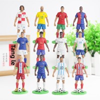 Figura de Acción de Estrella de Fútbol de PVC, Modelo de Estrellas de Fútbol como Ronaldo y Mbappé, Figuras de Celebridades para Decoración de Escritorio