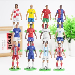 Figura de Acción de Estrella de Fútbol de PVC, Modelo de Estrellas de Fútbol como Ronaldo y Mbappé, Figuras de Celebridades para Decoración de Escritorio - Product Image 1