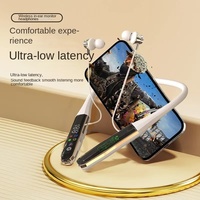 Écouteurs intra-auriculaires FD-8 à conception tour de cou innovante, haute qualité, avec affichage numérique, ajustement confortable en gel de silicone pour une utilisation prolongée