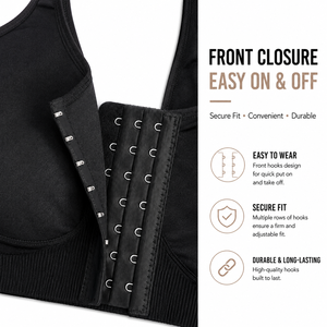 <span class=keywords><strong>Sujetador</strong></span> de recuperación con cierre frontal <span class=keywords><strong>para</strong></span> mujer, <span class=keywords><strong>sujetador</strong></span> de compresión posquirúrgico, <span class=keywords><strong>sujetador</strong></span> inalámbrico <span class=keywords><strong>para</strong></span> <span class=keywords><strong>mastectomía</strong></span>, soporte <span class=keywords><strong>para</strong></span> <span class=keywords><strong>prótesis</strong></span> mamaria, sin relleno - Product Image 2