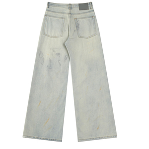 Logo personalizzato all'ingrosso <span class=keywords><strong>Jeans</strong></span> larghi Street Hip Hop alla moda <span class=keywords><strong>Jeans</strong></span> sporchi gamba larga 100% cotone a <span class=keywords><strong>vita</strong></span> <span class=keywords><strong>alta</strong></span> Y2k <span class=keywords><strong>Jeans</strong></span> da <span class=keywords><strong>uomo</strong></span> - Product Image 2