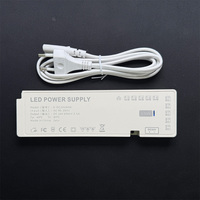 Alimentation LED pour armoire 60W, 12V 24V, driver LED, connecteur DuPont, transformateur d'éclairage pour meubles sous armoire