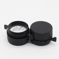 Bouchon de col à vis en plastique chimique pour bouteilles liquides 38mm 43mm tailles PE PP types bouchon de bouteille de bouchon de bec noir pour bidon d'huile