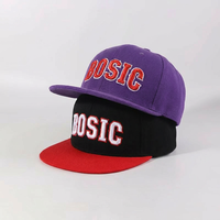 Topi Snapback Bordir 3D Custom Berkualitas Tinggi Desain Hip Hop 6 Panel Flat Bill Brim Logo Basket untuk Pria