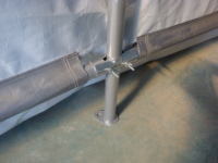 Carpa de Fiesta Gris Impermeable de PVC de Alto Rendimiento de 180 g, Garaje Portátil, Cochera para Estacionamiento y Protección de Vehículos