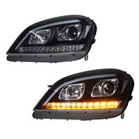Feux de jour SJC Auto Car Parts pour Mercedes-Benz ML W164, ensemble de phares 05-08, clignotants LED modifiés