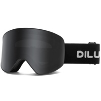 Lunettes de ski en gros d'usine, protection UV400, anti-buée, magnétiques, pour sports de plein air, monture PC, OEM disponible