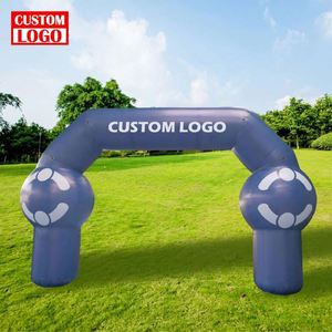 Durable Waterproof Weather Resistant Inflatable Football <b>Gate</b> Start Finish Line Arch Blue for Events - Product Image 1