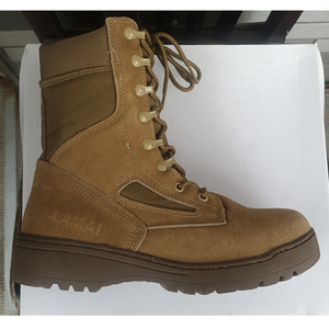 Bottes en daim brun foncé DFT123 LAMAI, bottes tactiques Coyote avec semelle en caoutchouc - Product Image 2