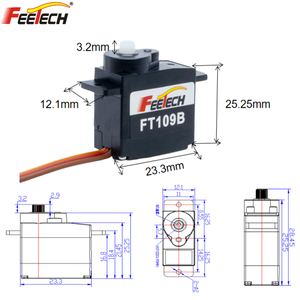 원래 서보 마이크로 서보 미니 크기 9g 1.8KG 서보 모터 Rc 헬리콥터 드론 보트 자동차 MG90 9G <span class=keywords><strong>Trex</strong></span> 450 RC 로봇 헬리콥터 - Product Image 1