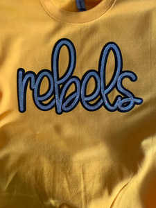 Personalizzare le toppe da ricamo con guerrieri di paillettes d'argento con consegna esentasse MOQ 50 pz Gators ribelli Aggies applicazioni per i trasferimenti di paillettes - Product Image 6