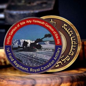 Hollow Wings Moneda de desafío personalizada con esmalte 3D, forma de medalla, de aleación de zinc, chapada en oro, 28mm, para insignia, sin artesanía metálica - Product Image 2