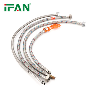 Tuyau de bidet flexible personnalisé IFAN, tuyau flexible en acier inoxydable haute pression pour l'eau chaude, Bunnings - Product Image 1