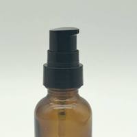 Bouteille en verre ronde Boston transparente ambrée de 1oz 2oz 3oz 4oz 8oz couleur personnalisée avec pompe distributeur de crème