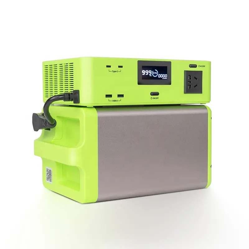 Enershare High Power 1500W Power Station AC 110V Outlet alimentazione di Backup di emergenza batteria multiuso